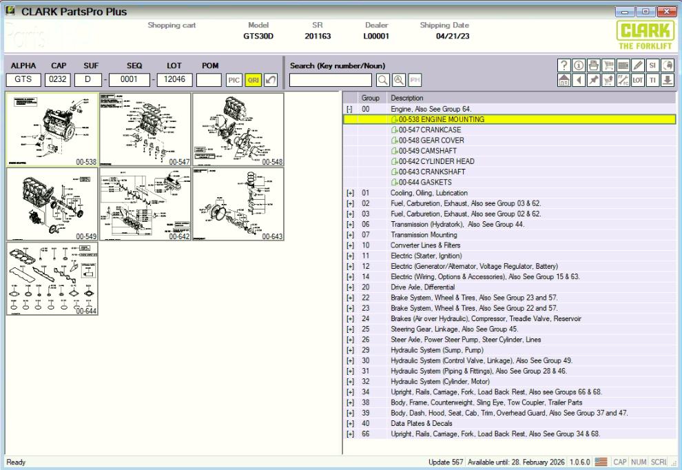 Clark ForkLift Parts Pro Plus EPC v567 11.2025 Spare Parts Catalog 3