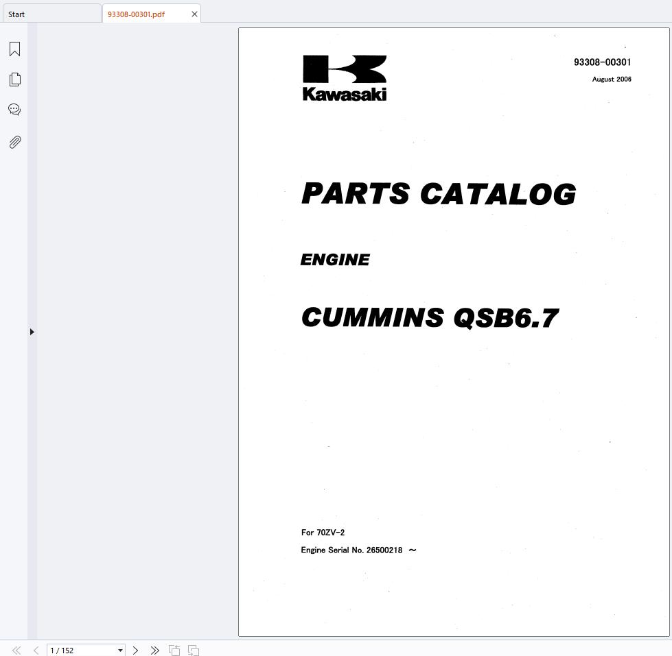 Cummins Engine QSB6.7 Parts Catalog 93308 00301 (1)