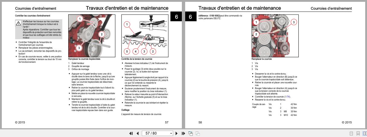 Deutz Engine D2.9L4 TD2.9L4 TCD2.9L4 Operation Manual 03124695fr 2015 FR (3)