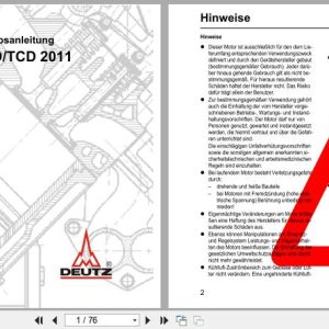 Deutz Engine D2011 TD2011 TCD2011 Series Operation Manual 03123546de 2008 DE (1)
