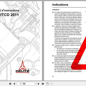 Deutz Engine D2011 TD2011 TCD2011 Series Operation Manual 03123548fr 2008 FR (1)