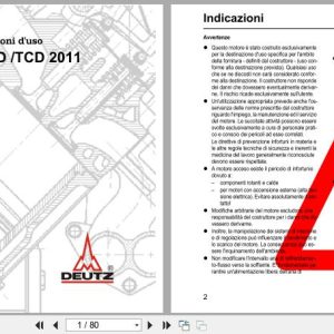 Deutz Engine D2011 TD2011 TCD2011 Series Operation Manual 03123550it 2008 IT (1)