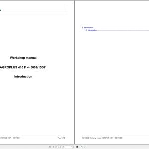 Deutz Fahr Tractor AGROPLUS 410 F 5001 15001 Workshop Manual Wiring Diagram (1)