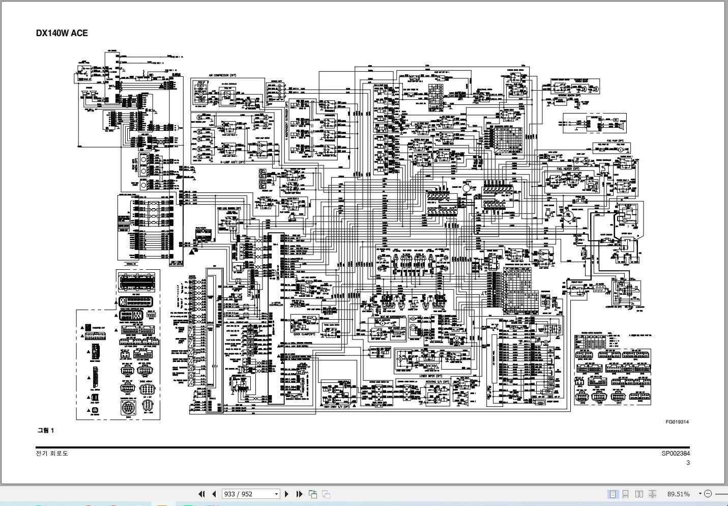 Doosan Excavator DX140W ACE Service Manual 950106 00272 KO 4