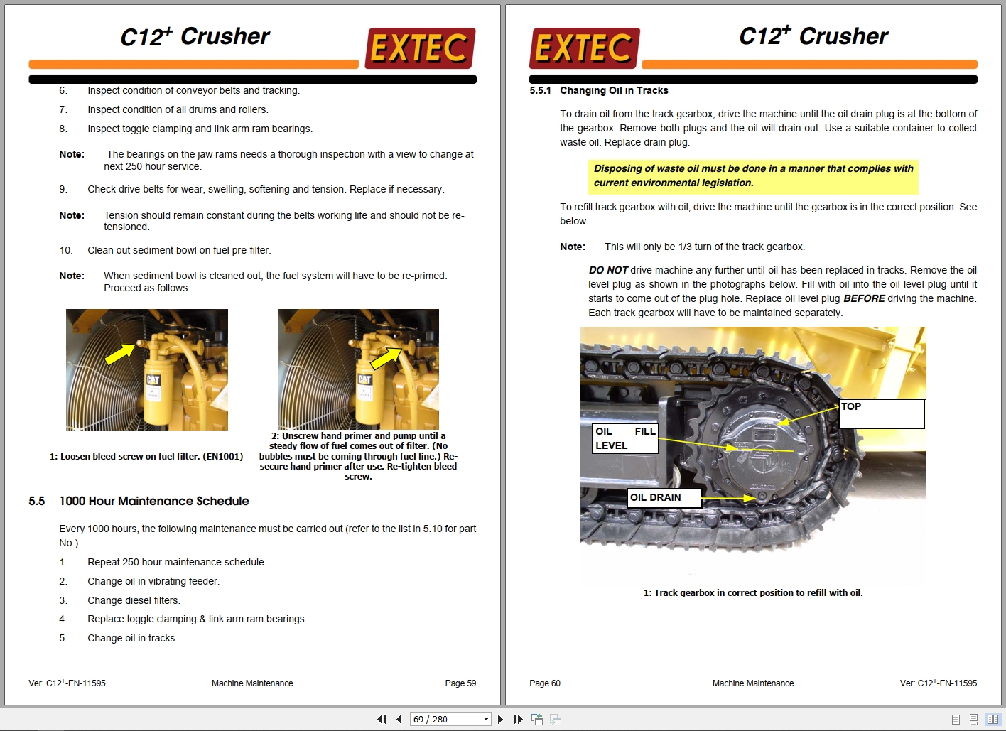 Extec Crusher C12+ Operating and Maintenance Manual Hydraulic Schematic 2007 (2)