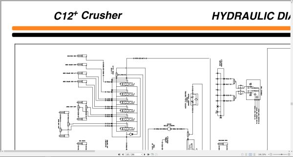 Extec Crusher C12+ Operating and Maintenance Manual Hydraulic Schematic 2007 (3)