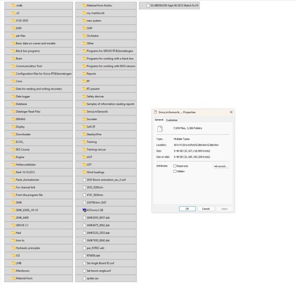 Grove Crane Multiple Flash Files Collection