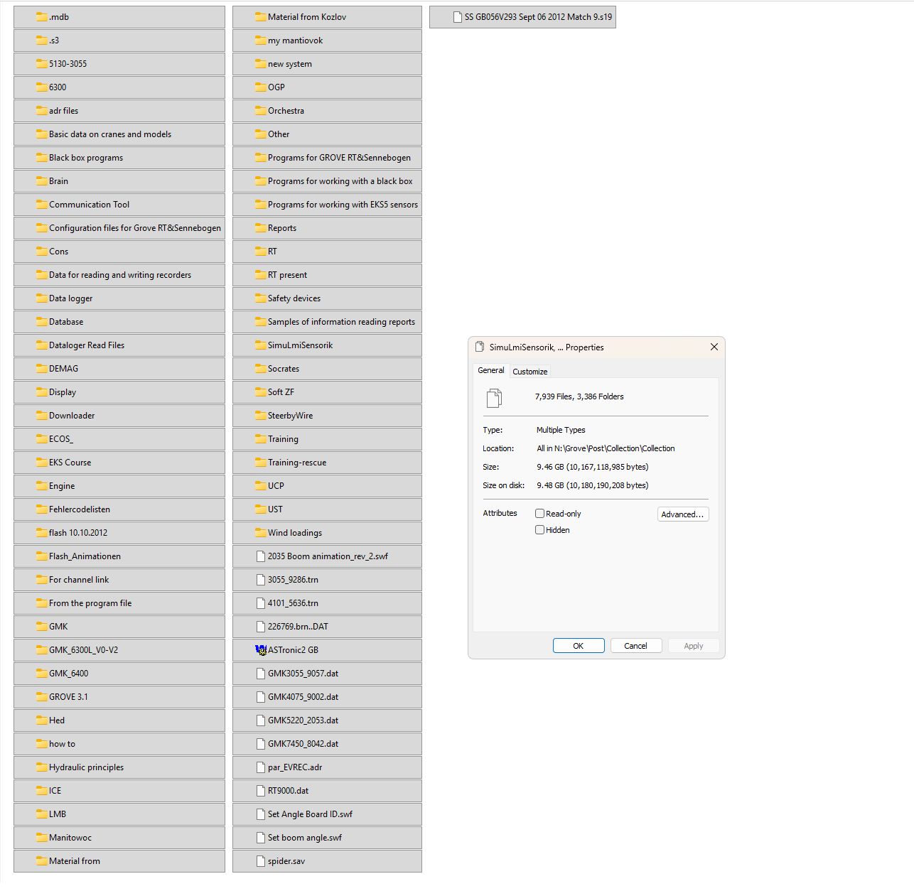 Grove Crane Multiple Flash Files Collection