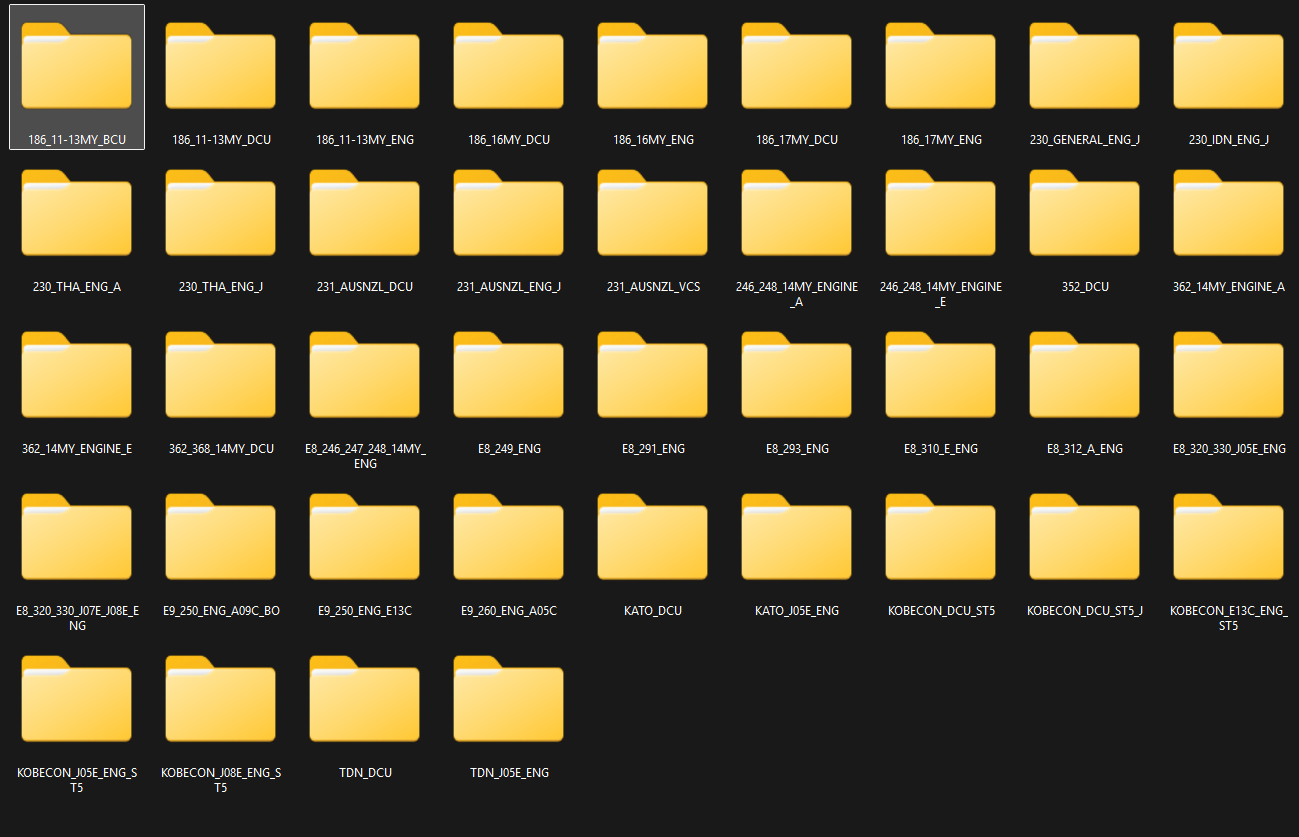 HINO DX3 Service Applications Database 11.2025