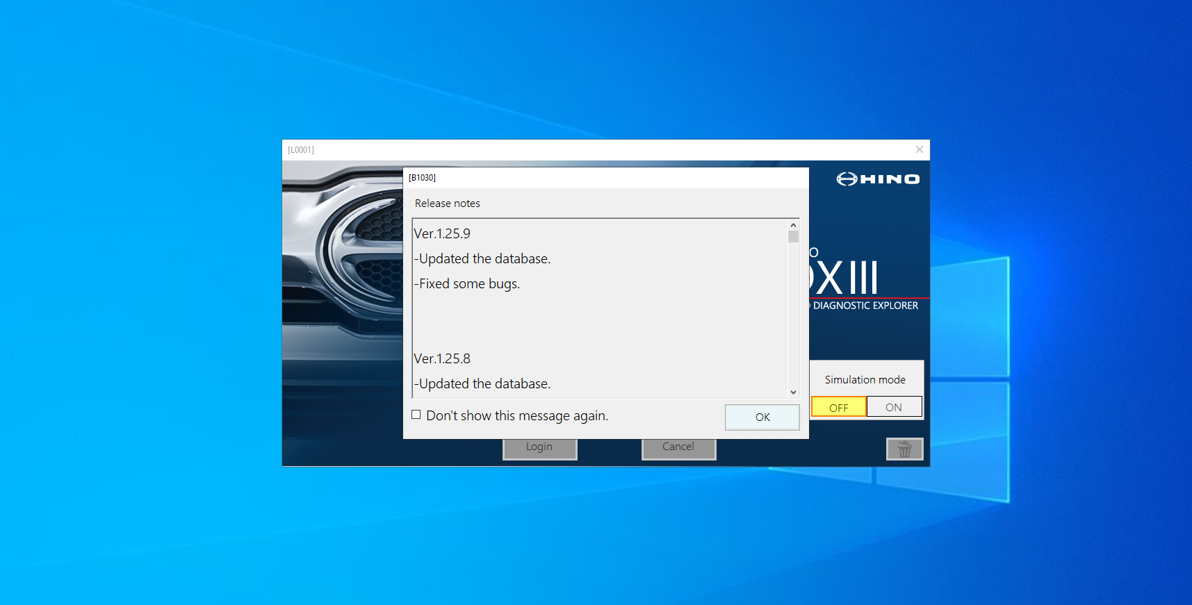 Hino Diagnostic Explorer 3 Hino DXIII Ver.1.25.9 12.2025 Diagnostic Software 5