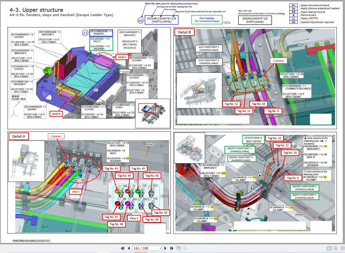 Hitachi Excavator EX2000 7B Assembly Procedure Manual PMKDB90 EN AM02 2