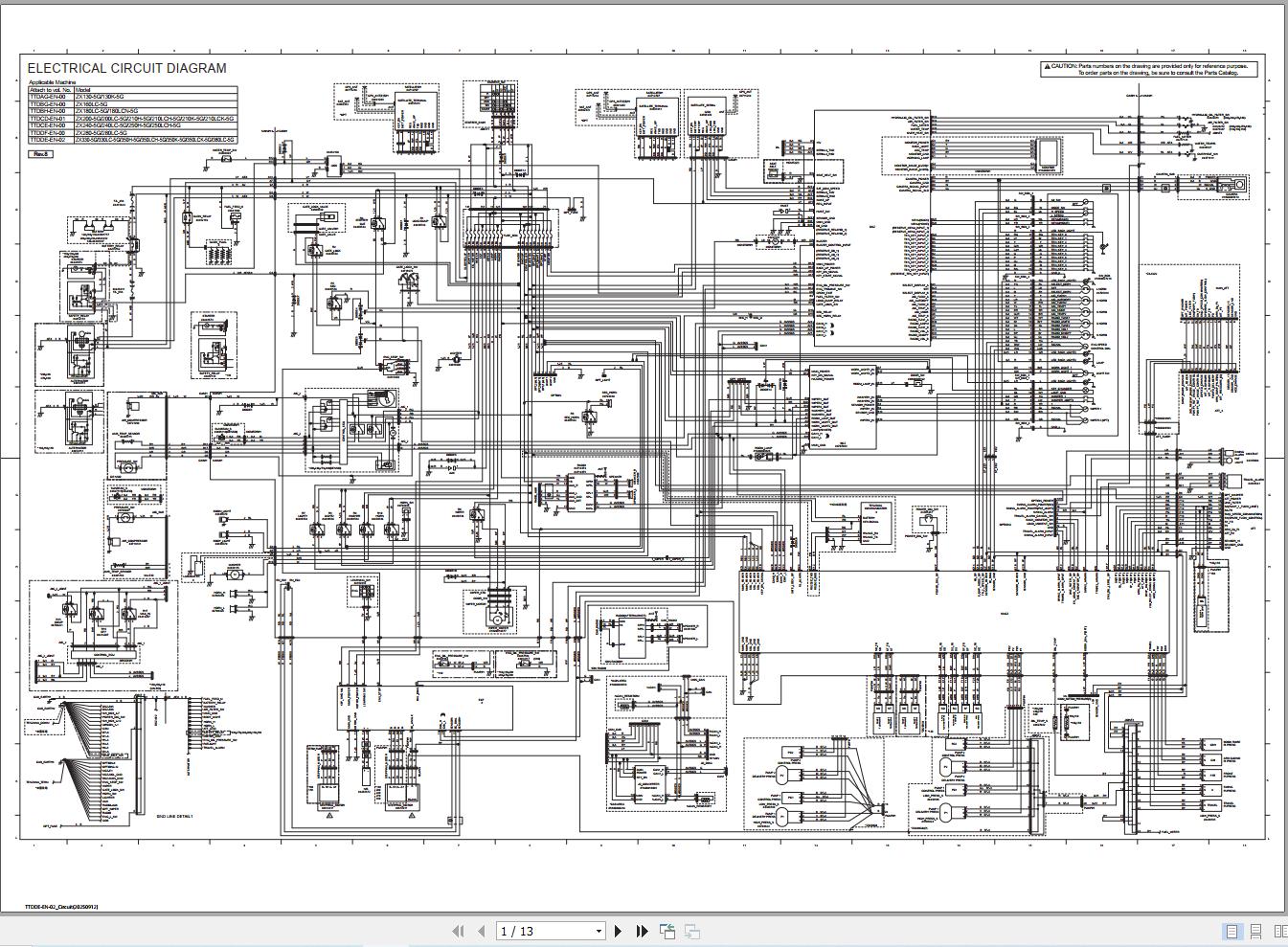 Hitachi Excavator ZX330 5G to ZX380 5G Diagram and Technical Manual 3
