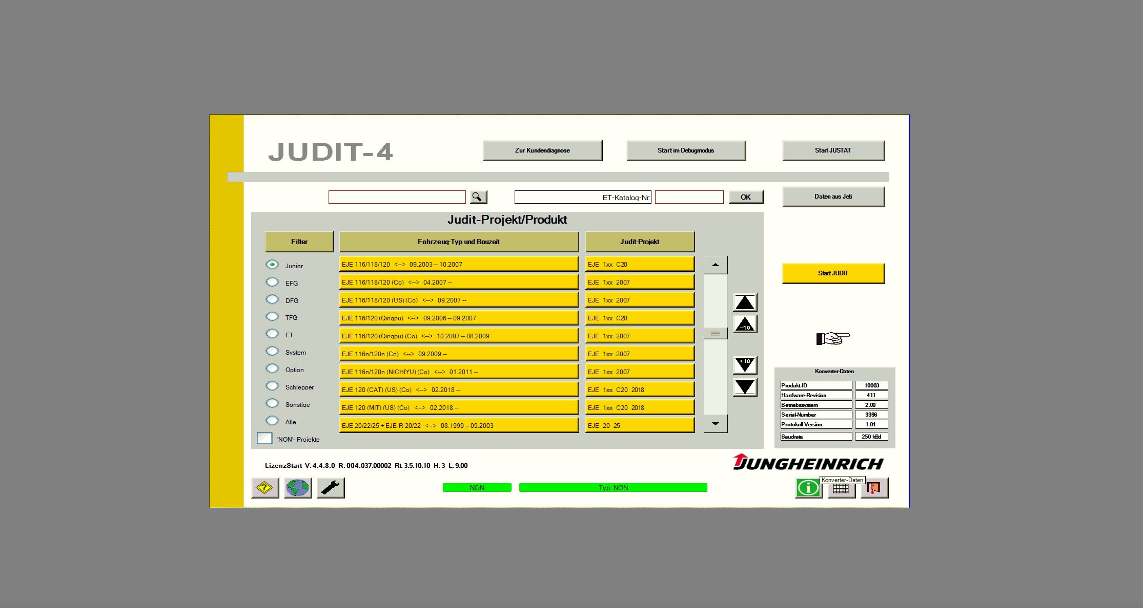 How to fix error Invalid license 103 104 105 106 Jungheinrich Judit Program 1