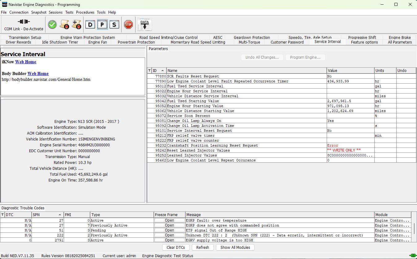 International NED 7.11.35 Data 10.2025 Navistar Engine Diagnostics Remote Installation 3