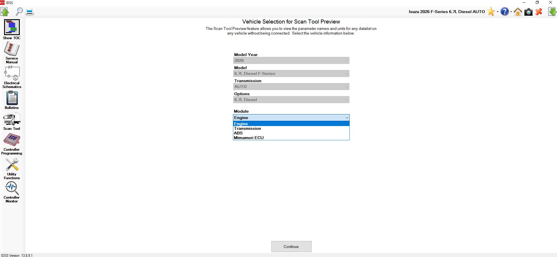 Isuzu IDSS USA 12.2025 Diagnostic Program 1
