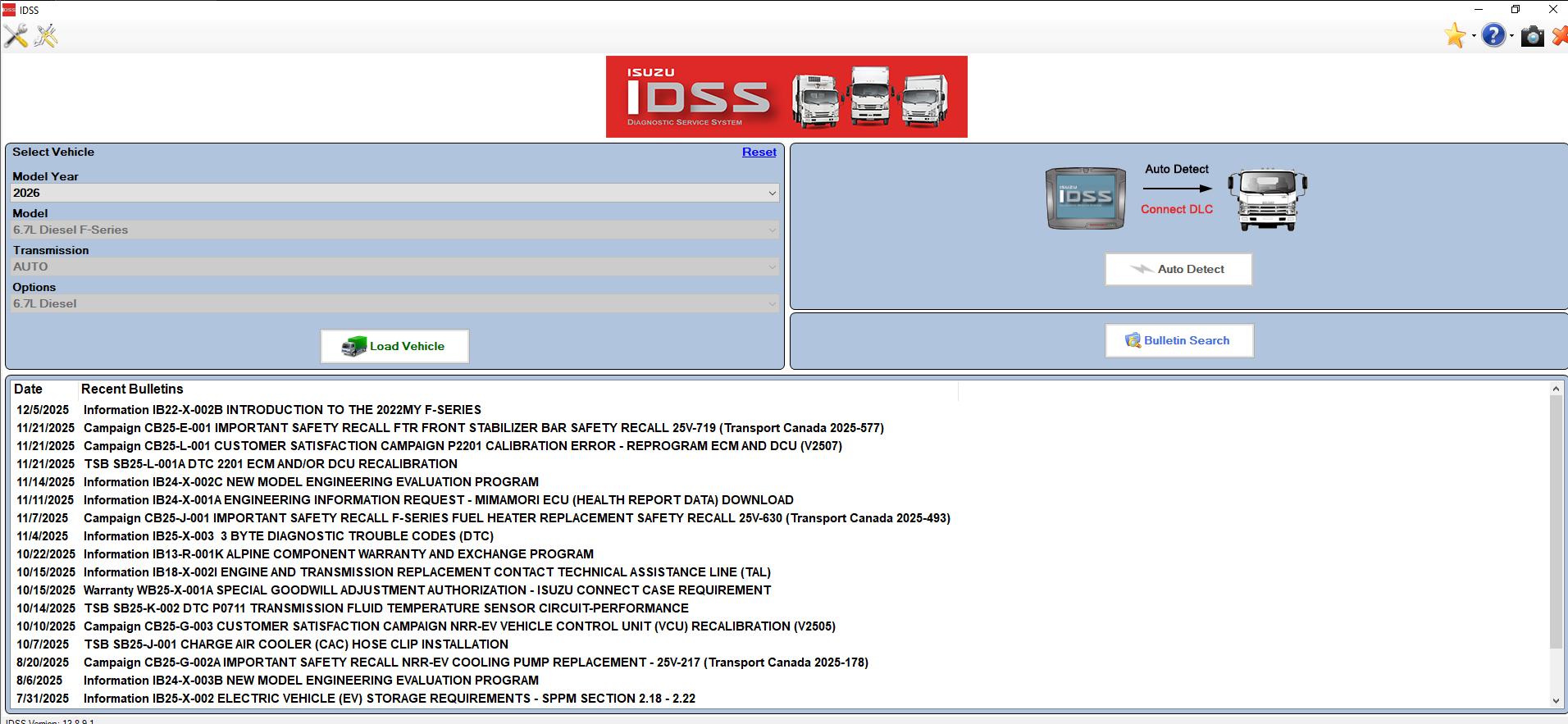 Isuzu IDSS USA 12.2025 Diagnostic Program 4