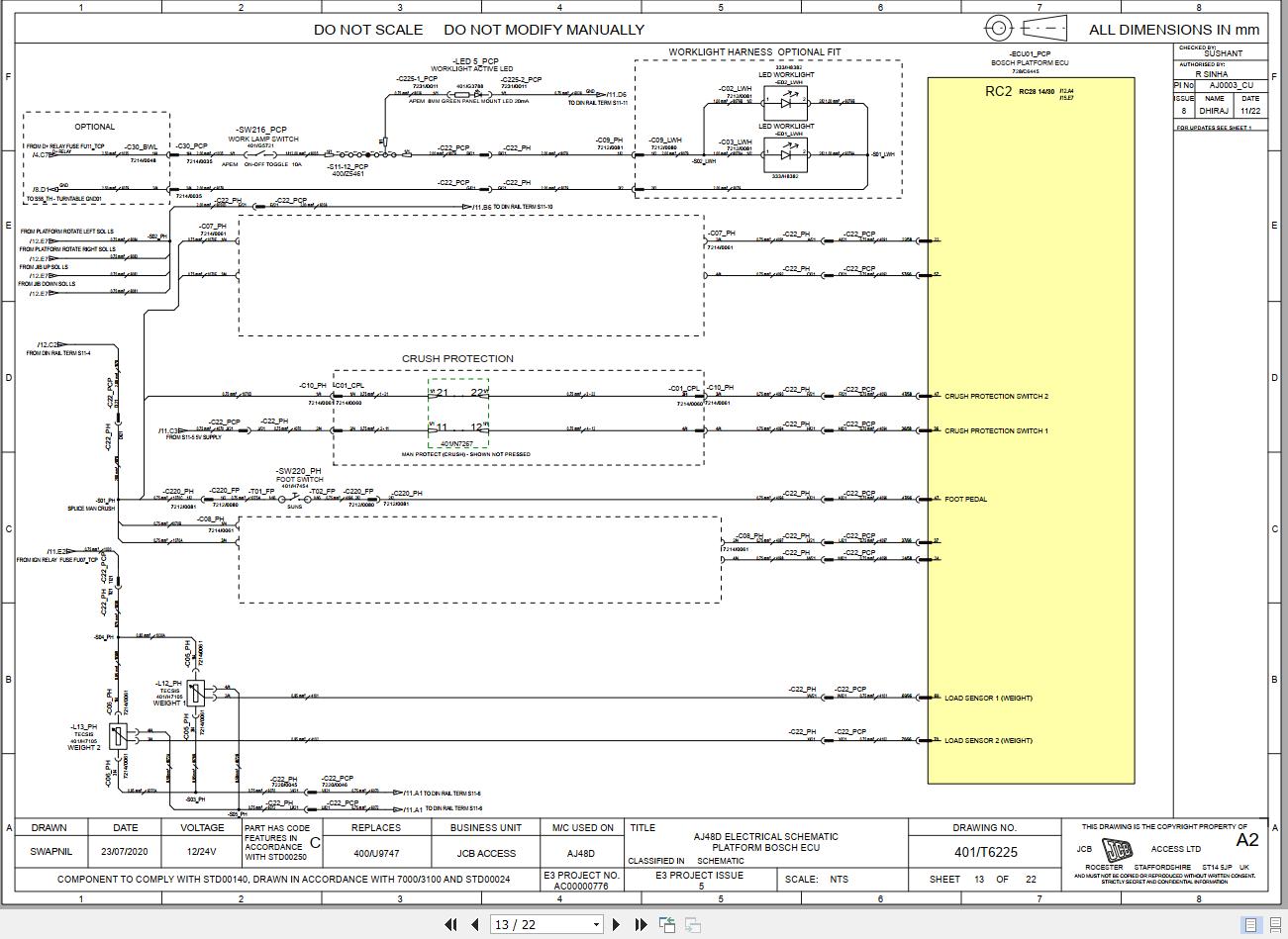JCB Articulated Boom AJ48D T0 2022 2025 Electrical and Hydraulic Diagram (2)