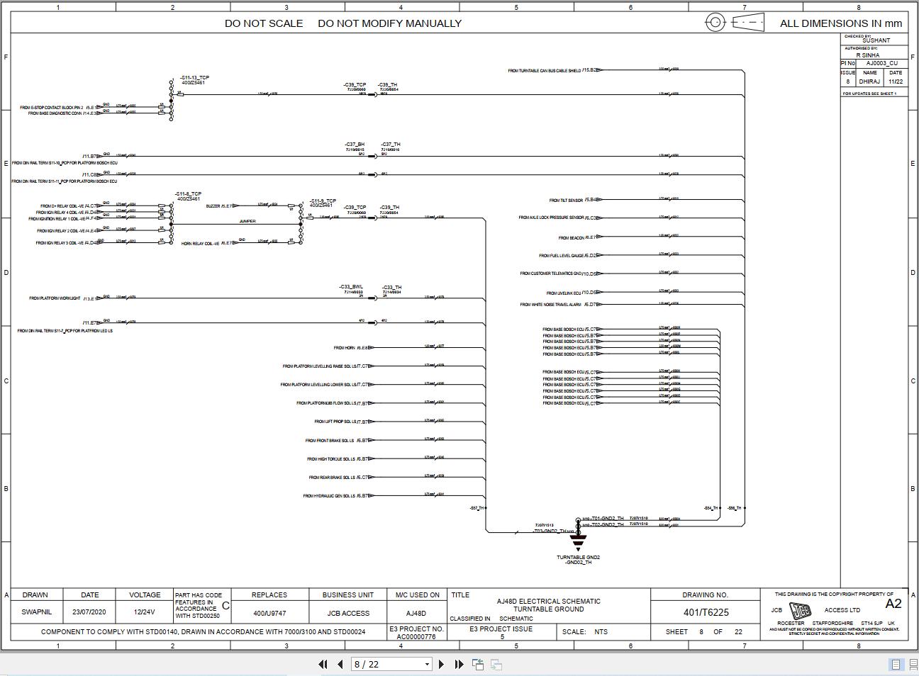 JCB Articulated Boom AJ48D T4F 2021 2025 Electrical and Hydraulic Diagram (2)