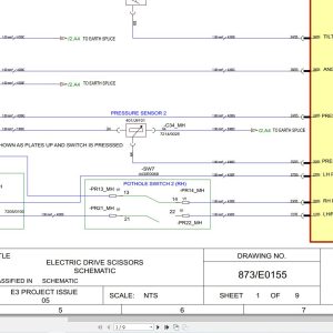 JCB Electric Scissor S1932E EDRV RAJ 2023 2025 Electrical and Hydraulic Diagram (1)