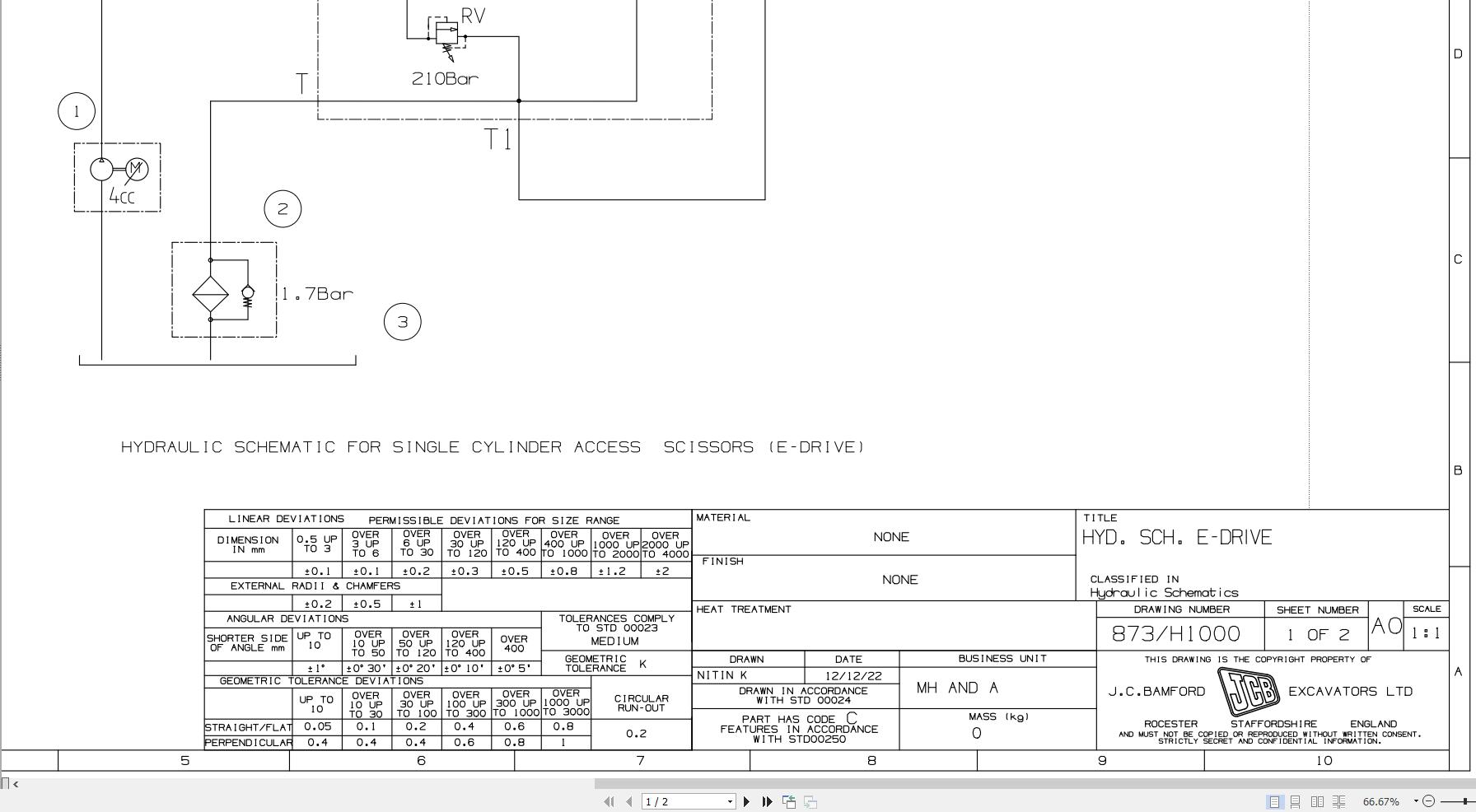 JCB Electric Scissor S1932E EDRV RAJ 2023 2025 Electrical and Hydraulic Diagram (2)