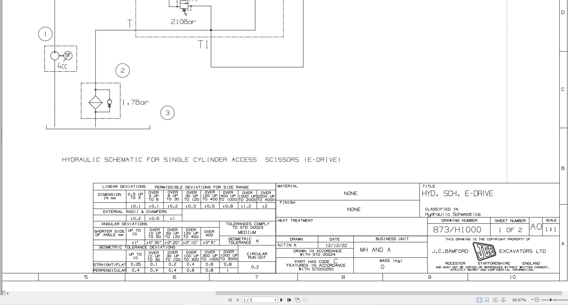 JCB Electric Scissor S2632E EDRV RAJ 2023 2025 Electrical and Hydraulic Diagram (2)