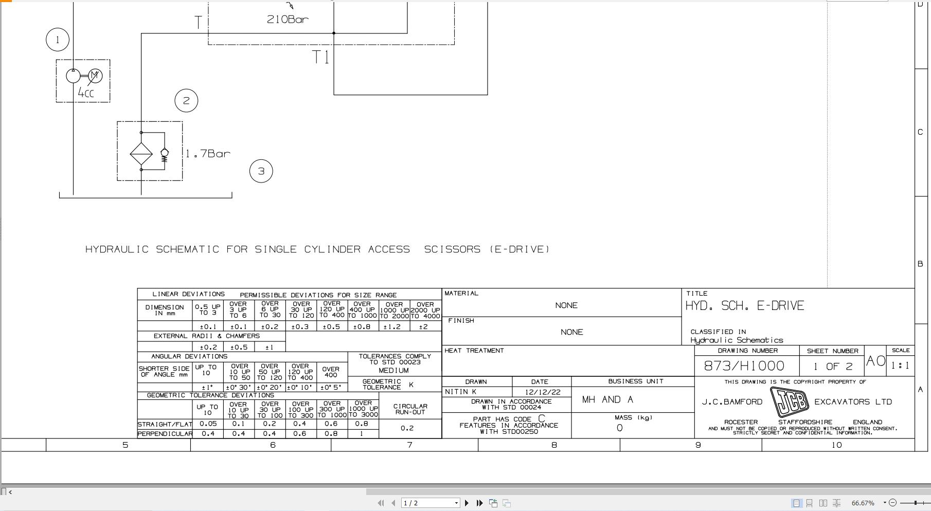 JCB Electric Scissor S2646E EDRV RAJ 2022 2025 Electrical and Hydraulic Diagram (2)