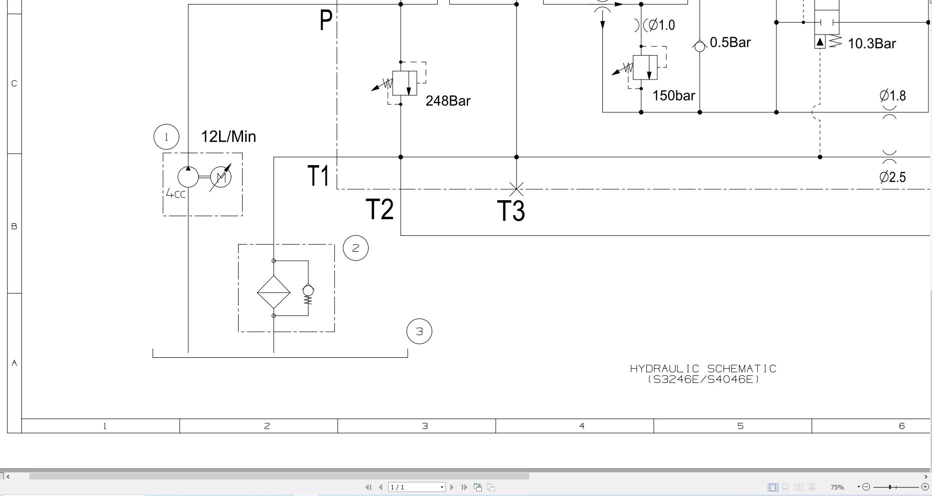 JCB Electric Scissor S4046E CSZ 2017 2020 Electrical and Hydraulic Diagram (2)