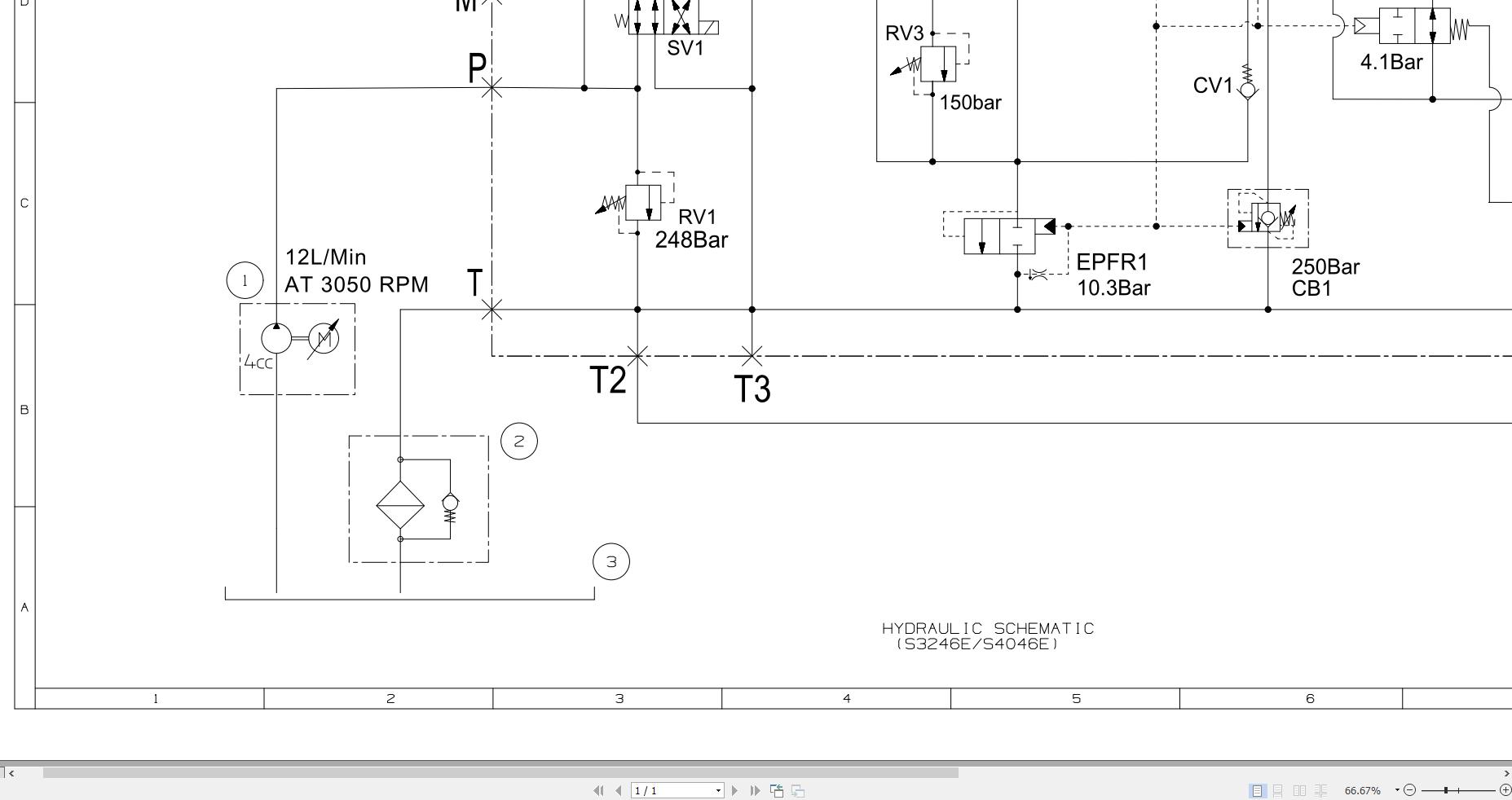 JCB Electric Scissor S4046E RAJ 2021 2024 Electrical and Hydraulic Diagram (2)
