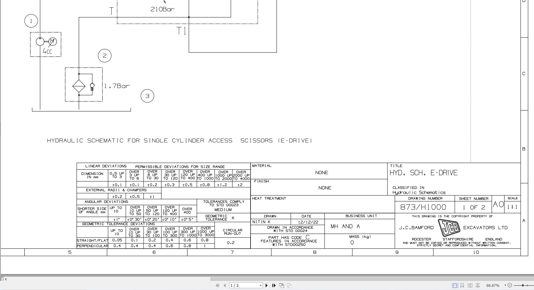 JCB Electric Scissor S4550E EDRV TZ RAJ 2023 2025 Electrical and Hydraulic Diagram (2)