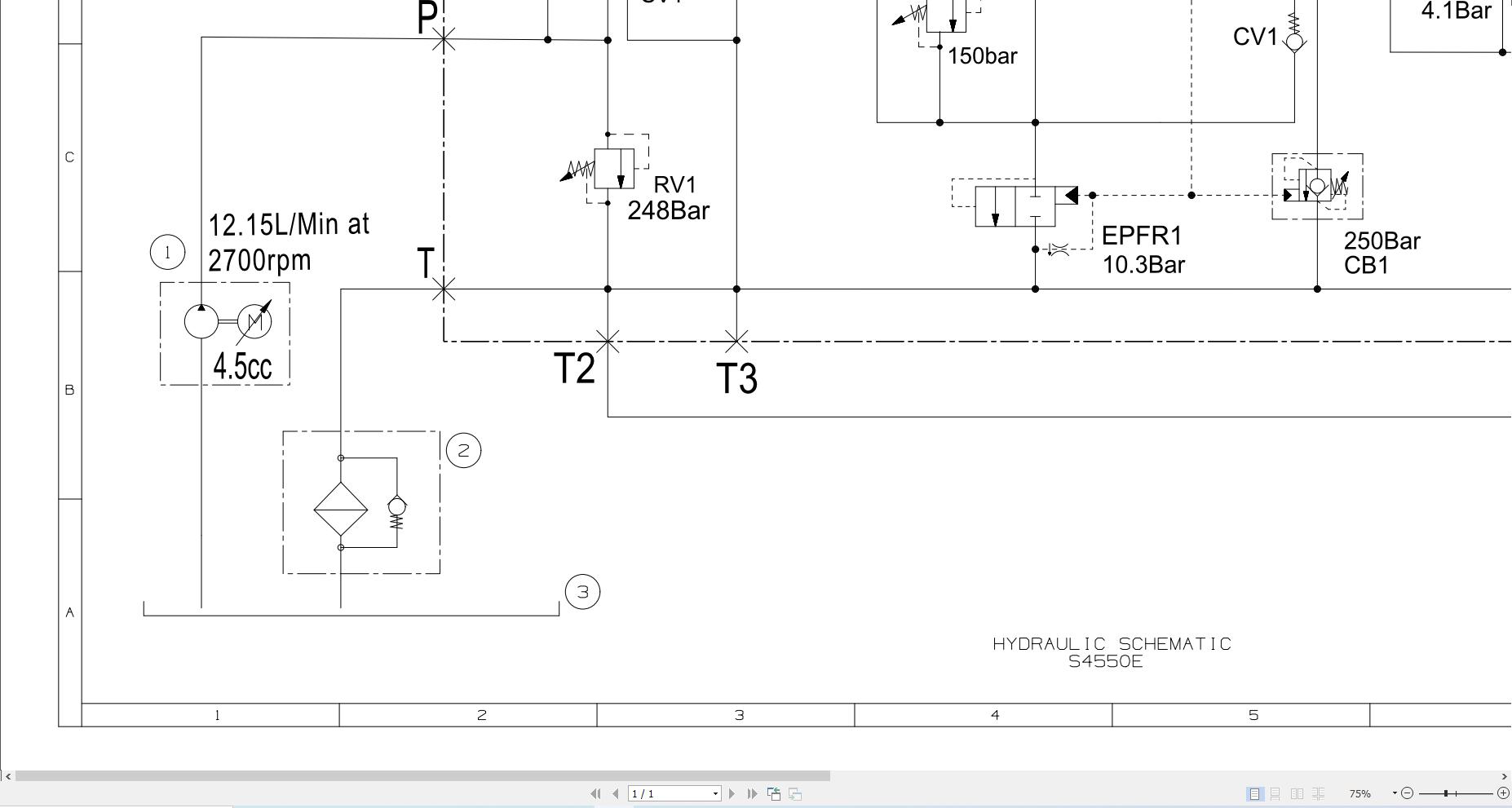 JCB Electric Scissor S4550E RAJ 2021 2024 Electrical and Hydraulic Diagram (2)