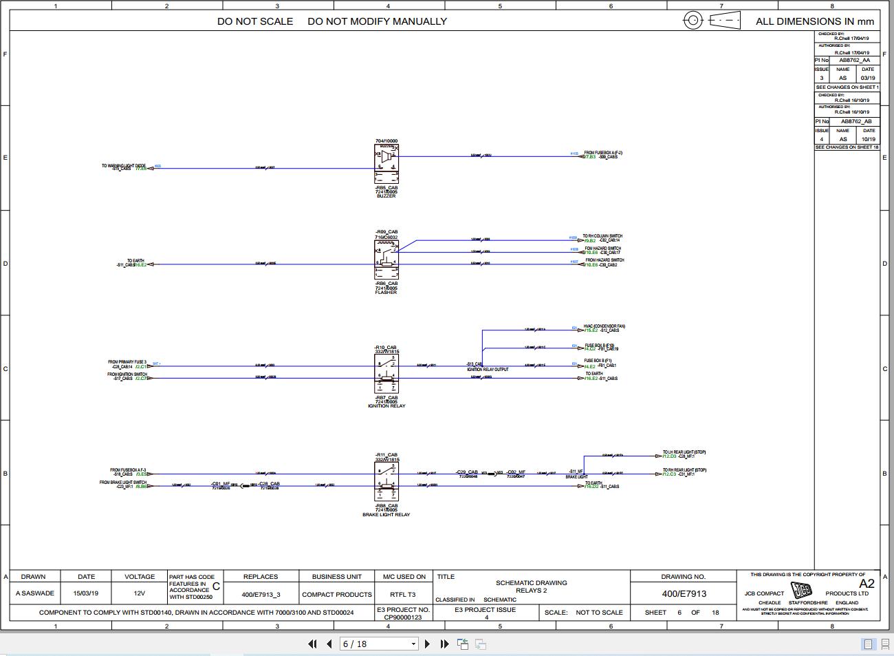 JCB Forklift 926 2 T3 2008 2014 Electrical and Hydraulic Diagram (2)