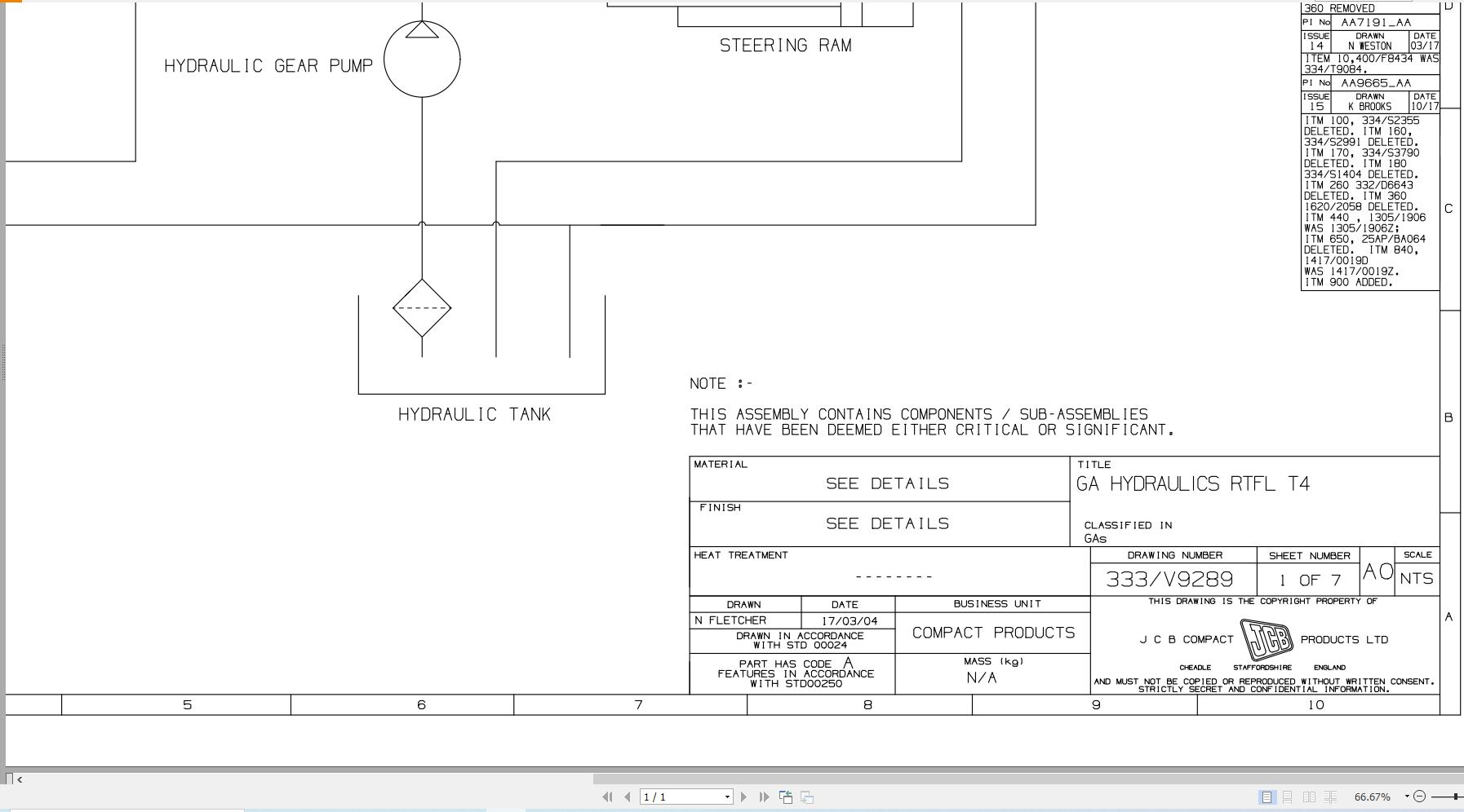 JCB Forklift 926 4 T2 JCB 2006 2008 Electrical and Hydraulic Diagram (2)