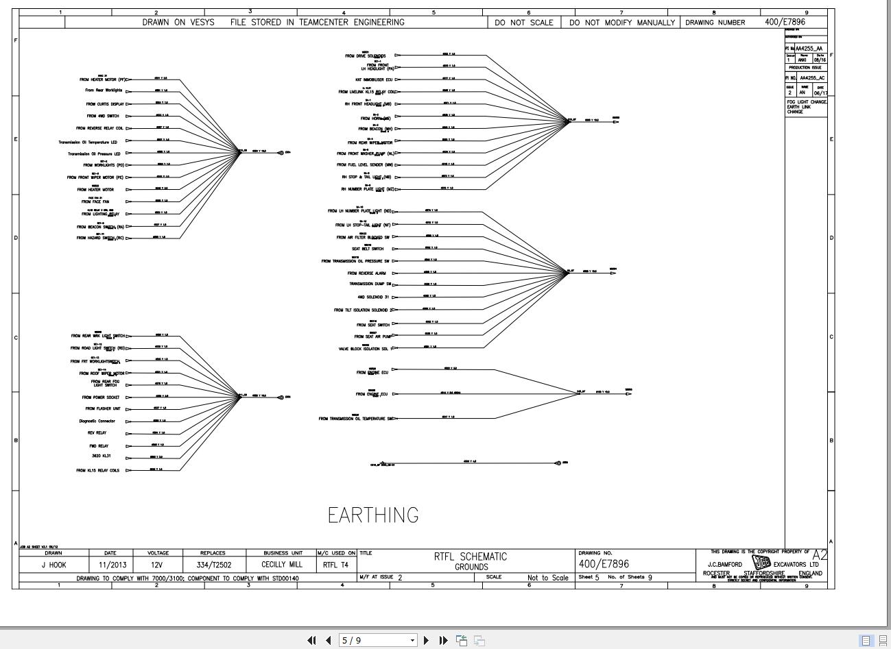 JCB Forklift 930 2 T4F 2014 2025 Electrical Diagram (2)