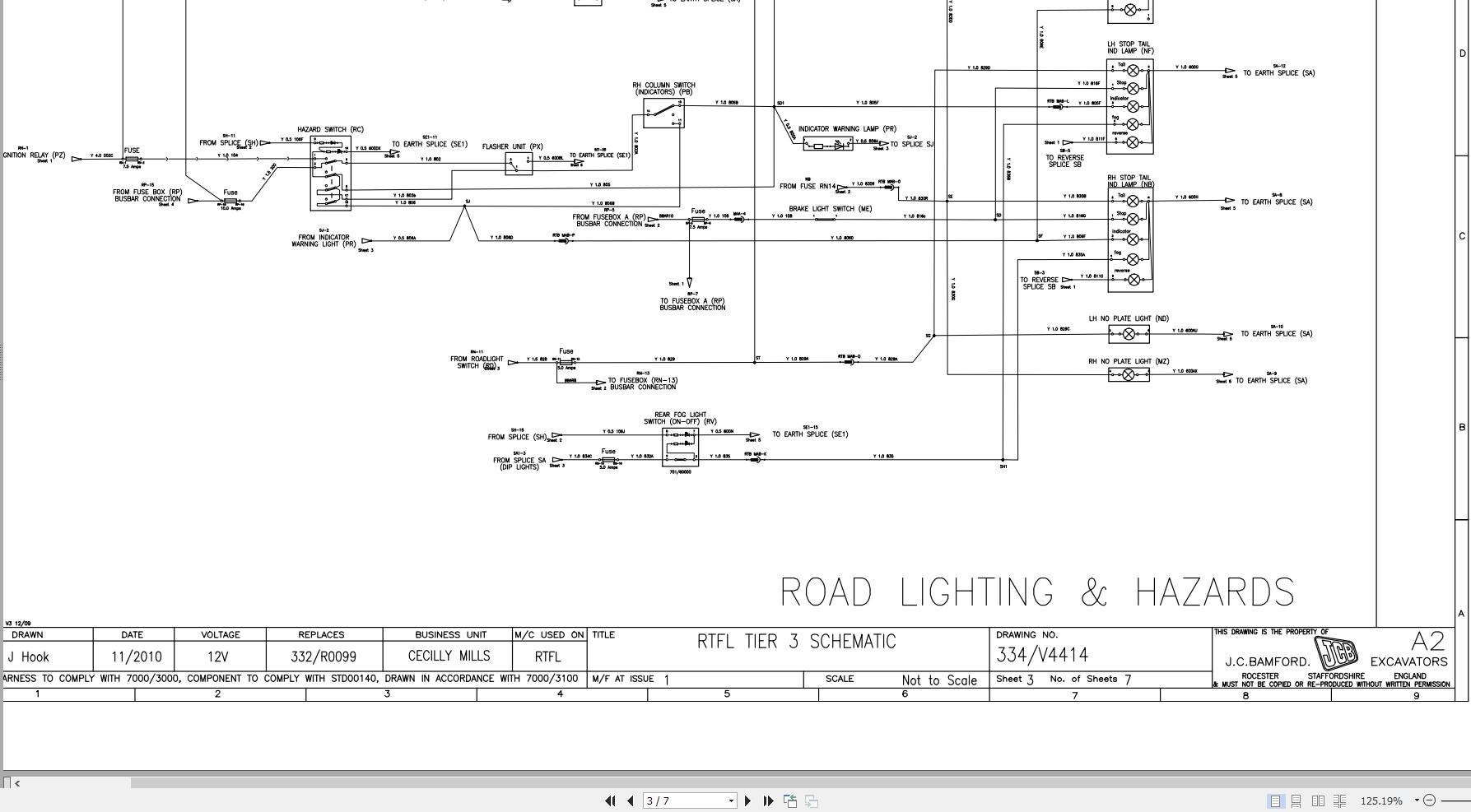 JCB Forklift 930 4 T2 JCB 2006 2008 Electrical Diagram (2)