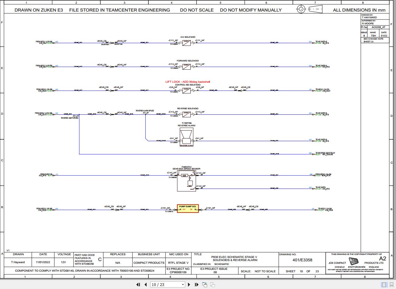 JCB Forklift 940 STV 2022 2025 Electrical and Hydraulic Diagram (2)