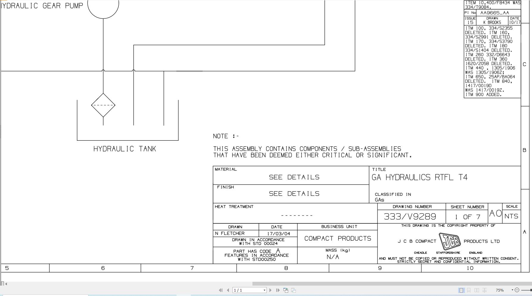 JCB Forklift 950 4 T3 2011 2015 Electrical and Hydraulic Diagram (3)
