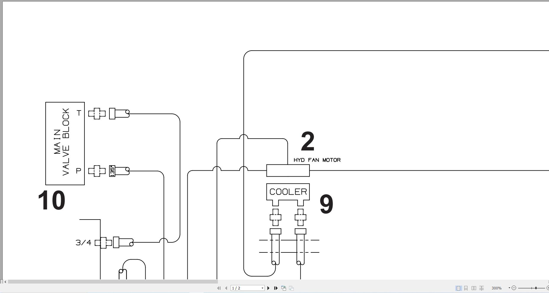 JCB Forklift TLT 27D T3 2017 2020 Hydraulic Diagram (1)