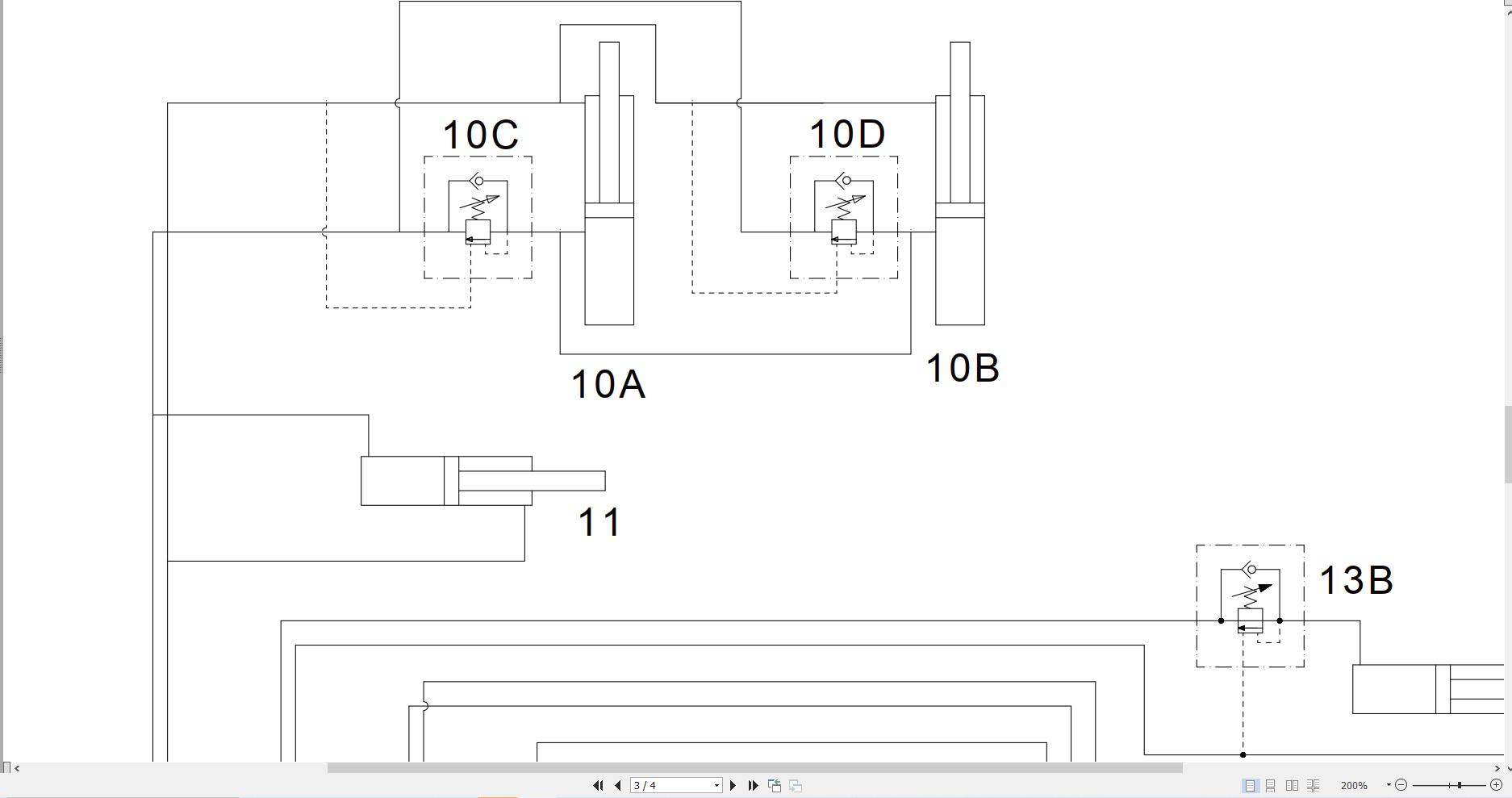 JCB Forklift TLT 30D 4×4 T4F NON PROD 2017 Electrical and Hydraulic Diagram (2)