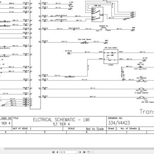 JCB Forklift TLT 30D T4F NON PROD 2016 Electrical and Hydraulic Diagram (1)