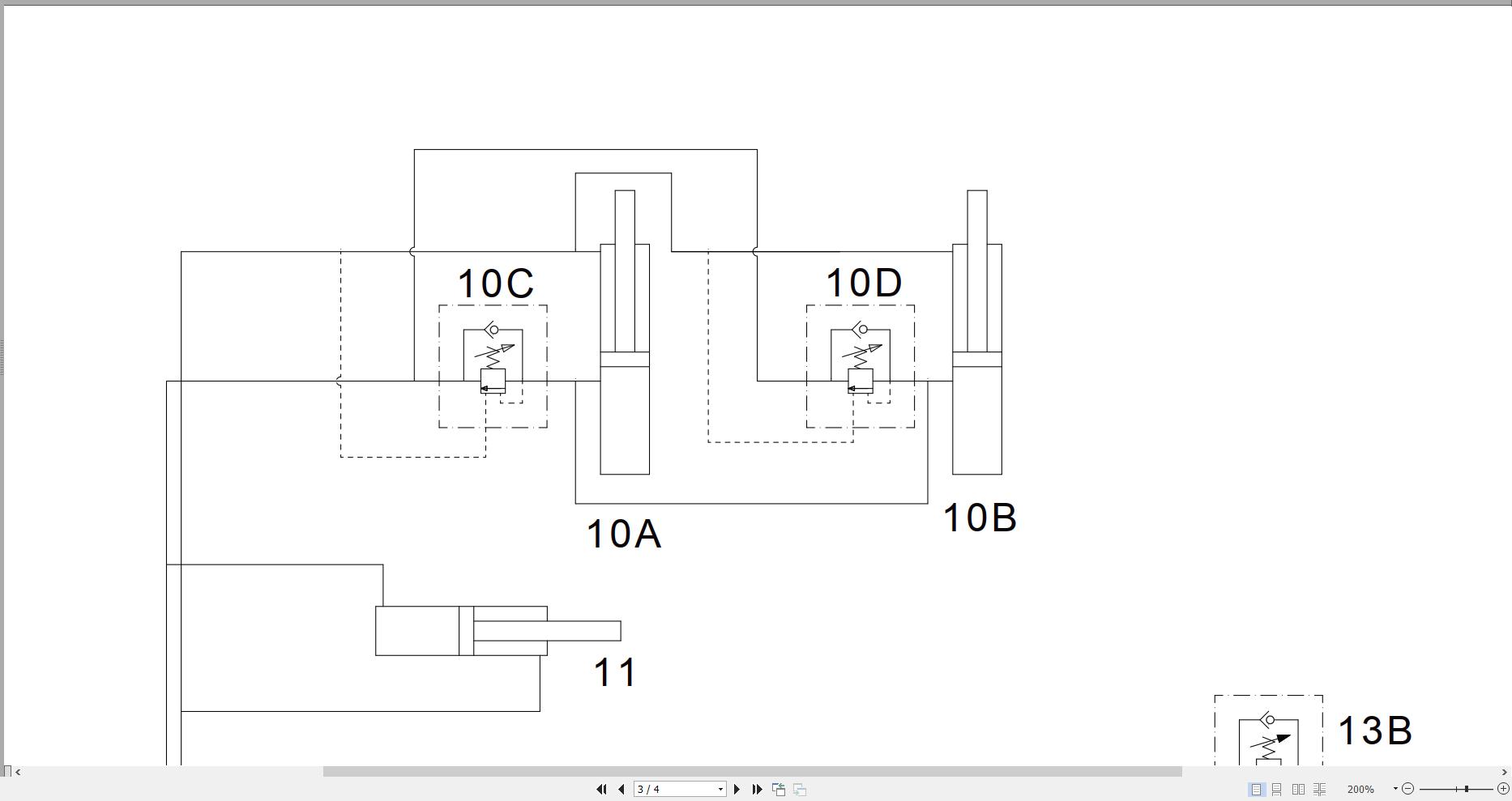 JCB Forklift TLT 35D 4×4 T2 2005 2008 Electrical and Hydraulic Diagram (2)