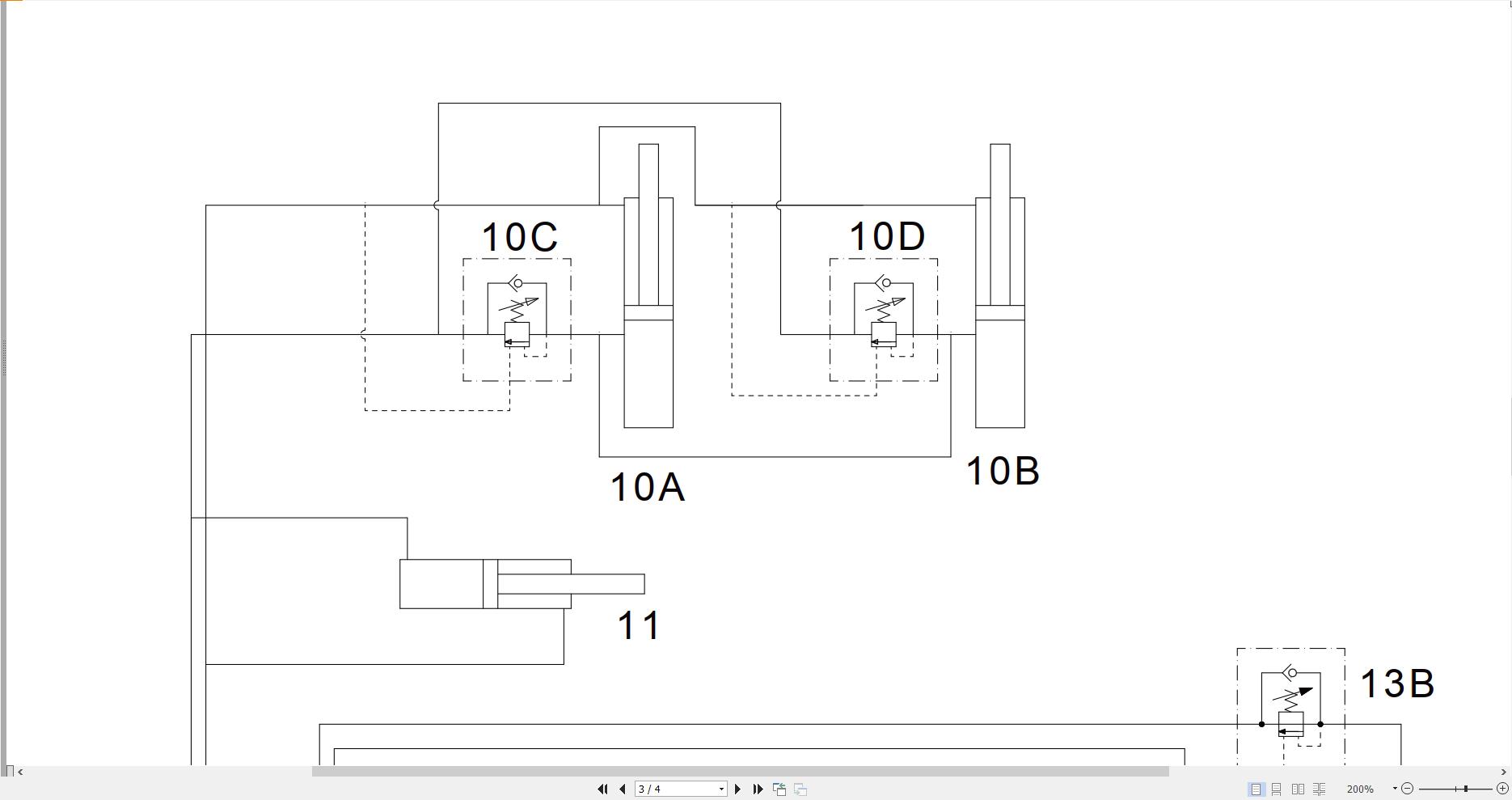JCB Forklift TLT 35D 4×4 T3 2008 2019 Electrical and Hydraulic Diagram (2)