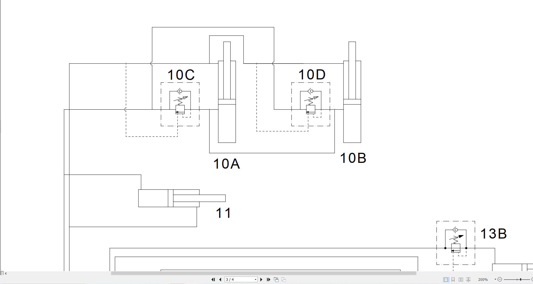 JCB Forklift TLT 35D T2 2004 2008 Electrical and Hydraulic Diagram (2)