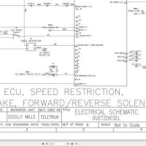 JCB Forklift TLT 35D T3 2008 2019 Electrical and Hydraulic Diagram (1)