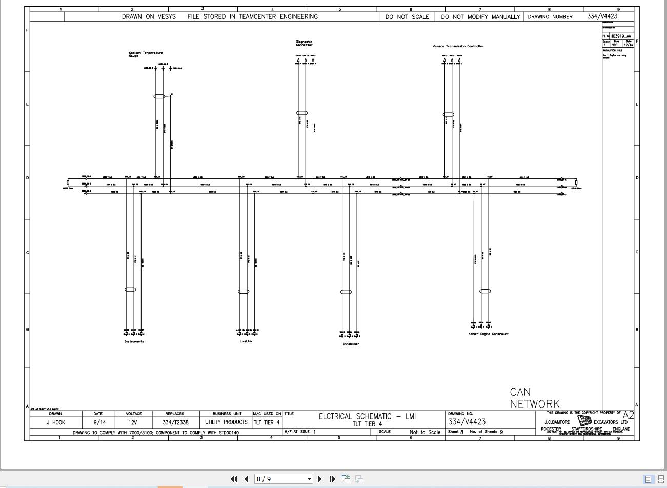 JCB Forklift TLT 66 40E ELECTRIC 2021 2025 Electrical Diagram (2)