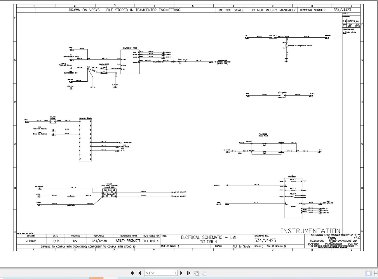 JCB Forklift TLT 77 52D 4X4 T4F 2023 2025 Electrical Diagram (2)