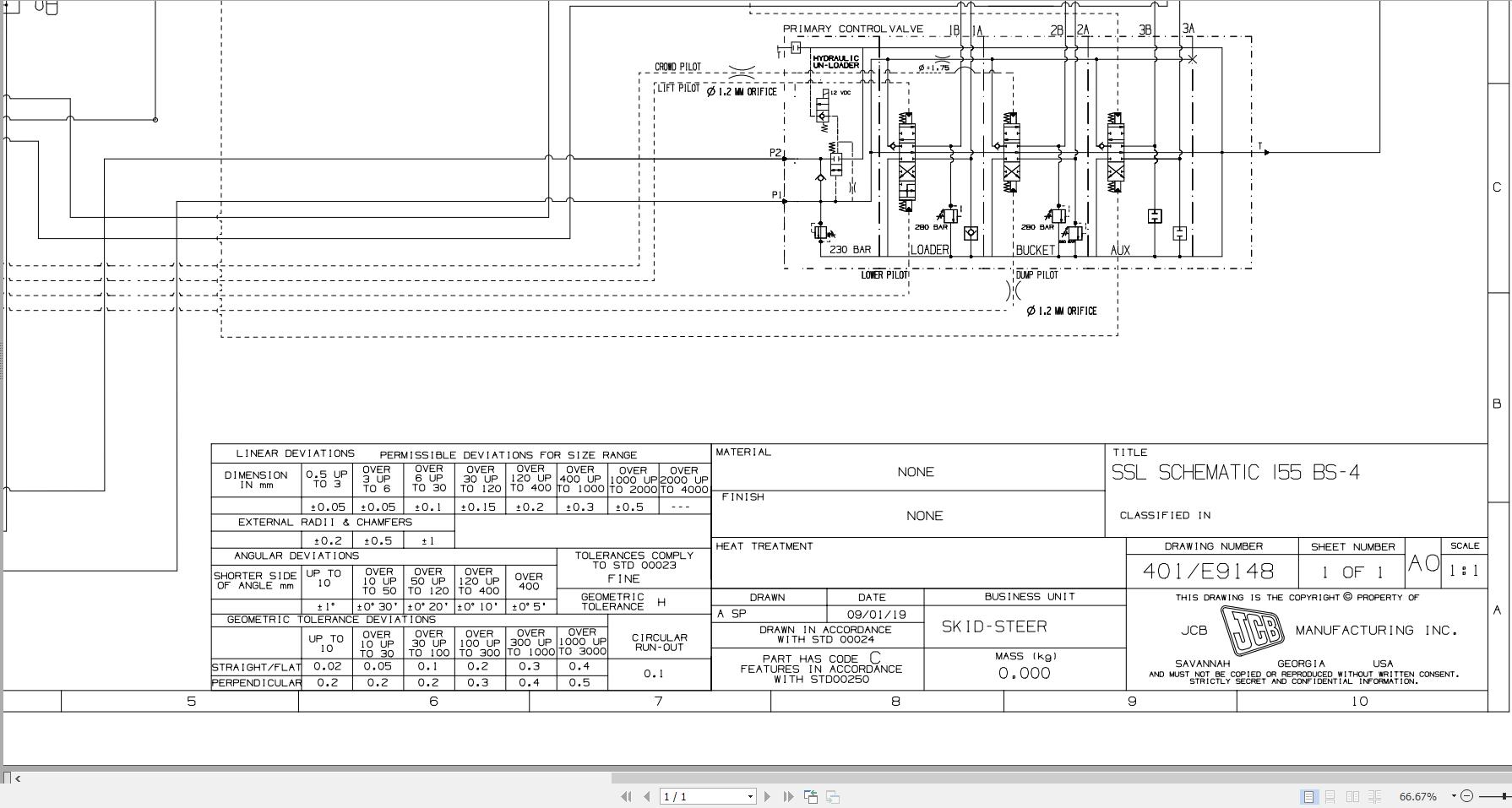 JCB Loader 135 BS3 RAJ 2019 2024 Electrical and Hydraulic Diagram (3)