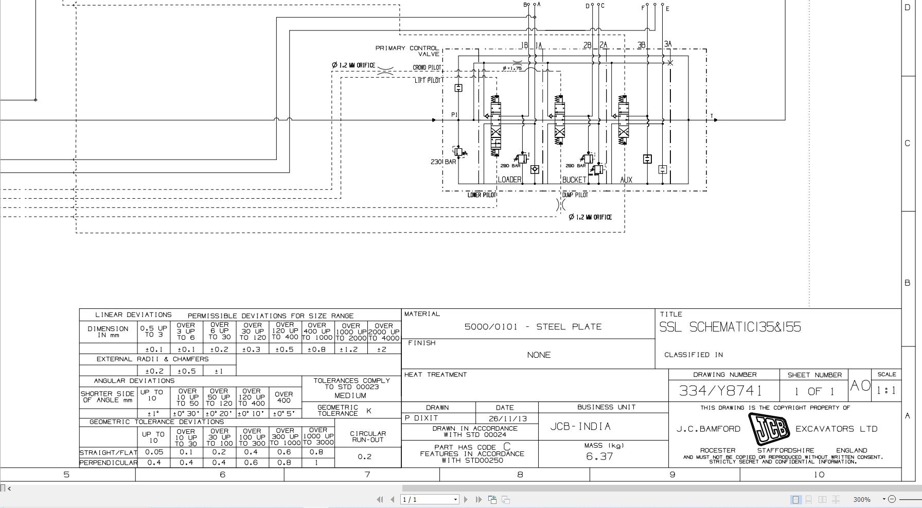 JCB Loader 135 HD T3 RAJ 2017 2025 Electrical and Hydraulic Diagram (2)