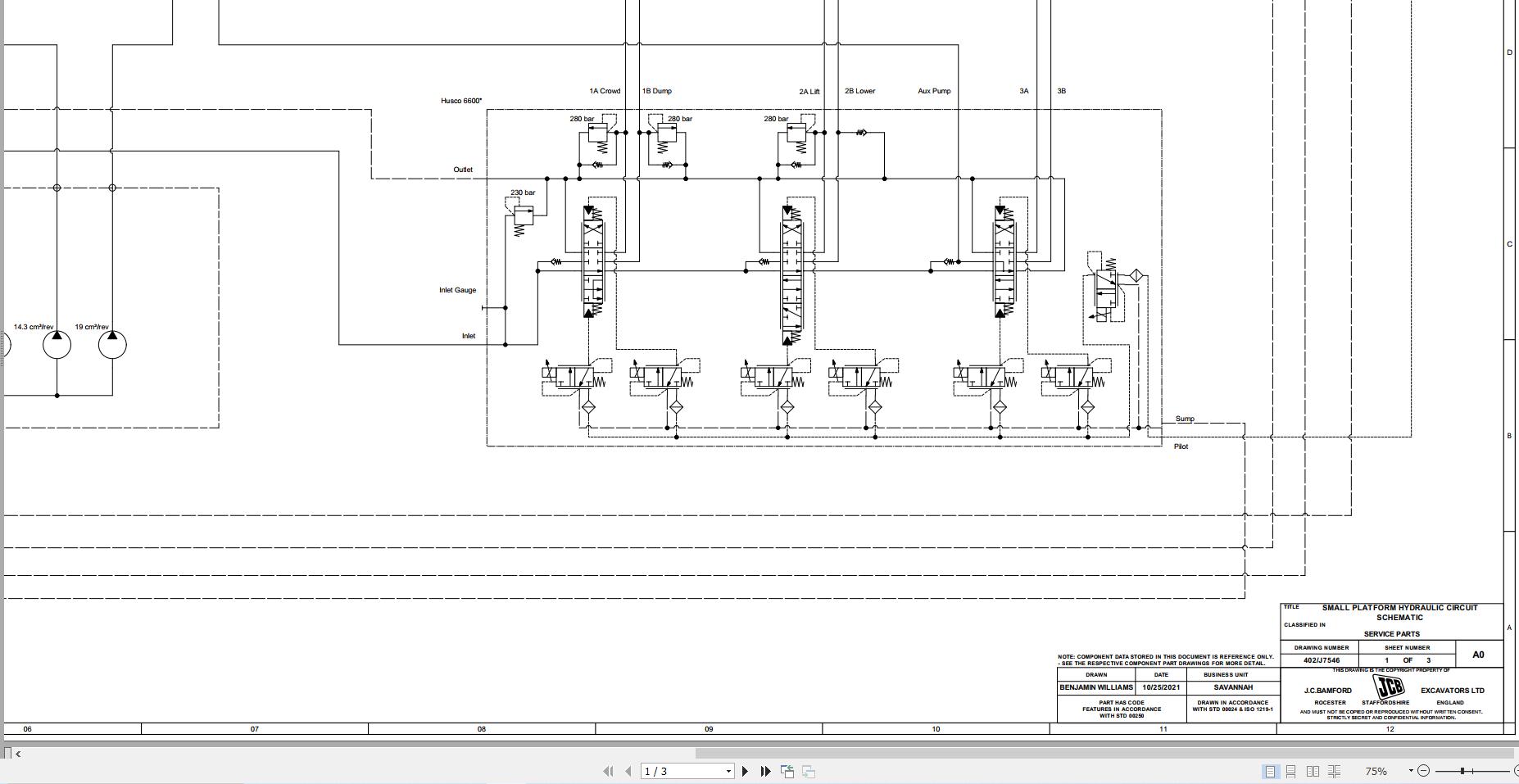 JCB Loader 135 T3 RAJ 2017 2021 Electrical and Hydraulic Diagram (2)