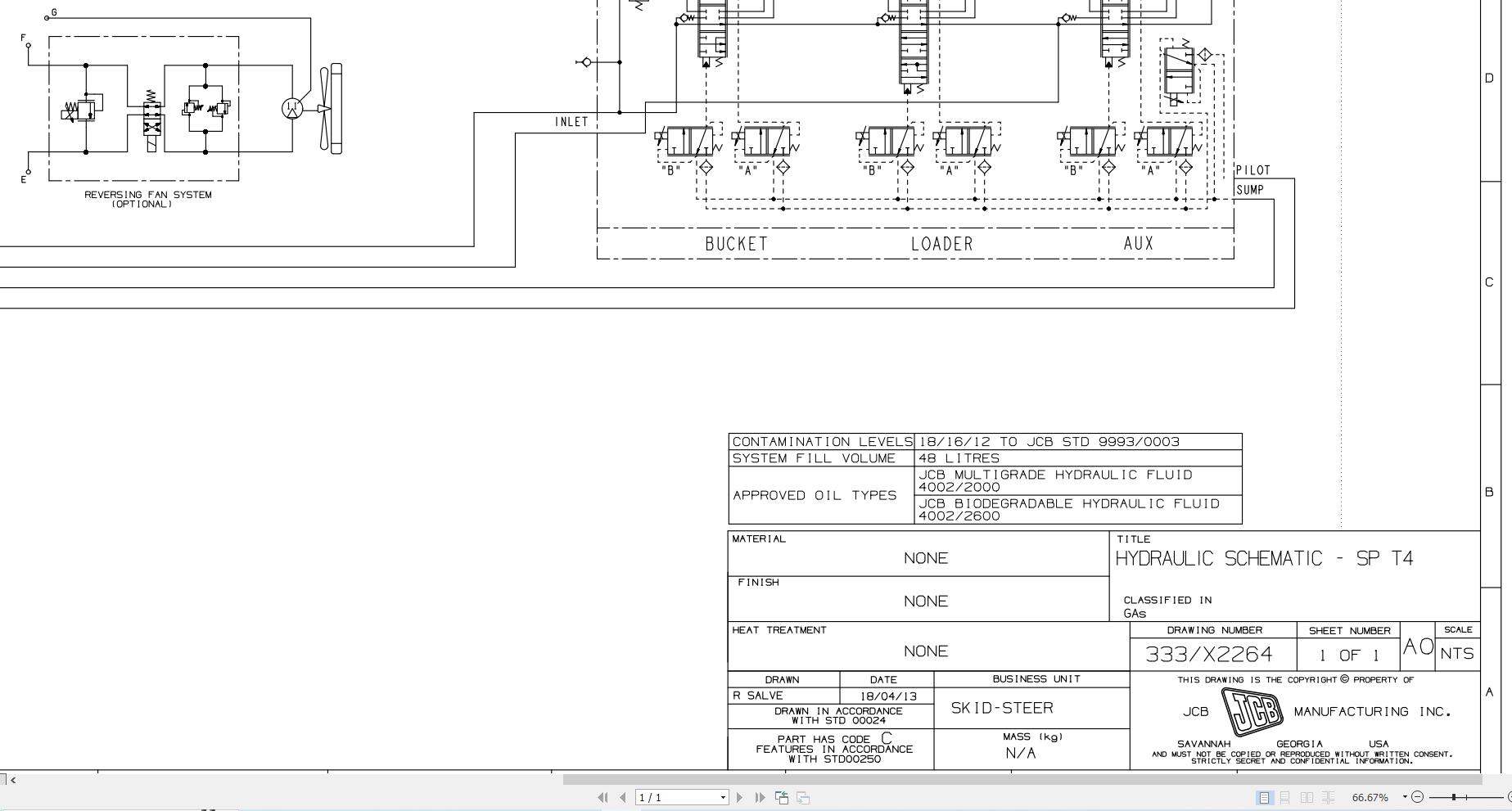 JCB Loader 150T T4F GE0 2014 2019 Electrical and Hydraulic Diagram (2)