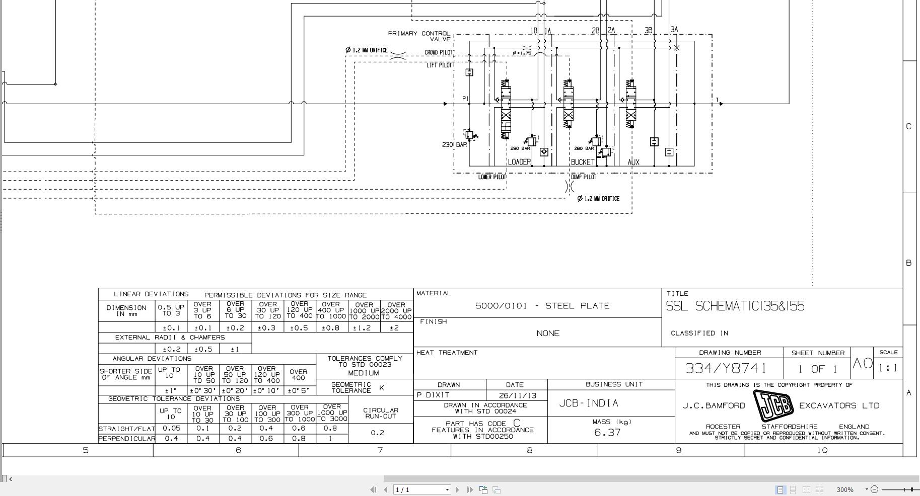 JCB Loader 155 HD T3 HAR 2015 2017 Electrical and Hydraulic Diagram (2)